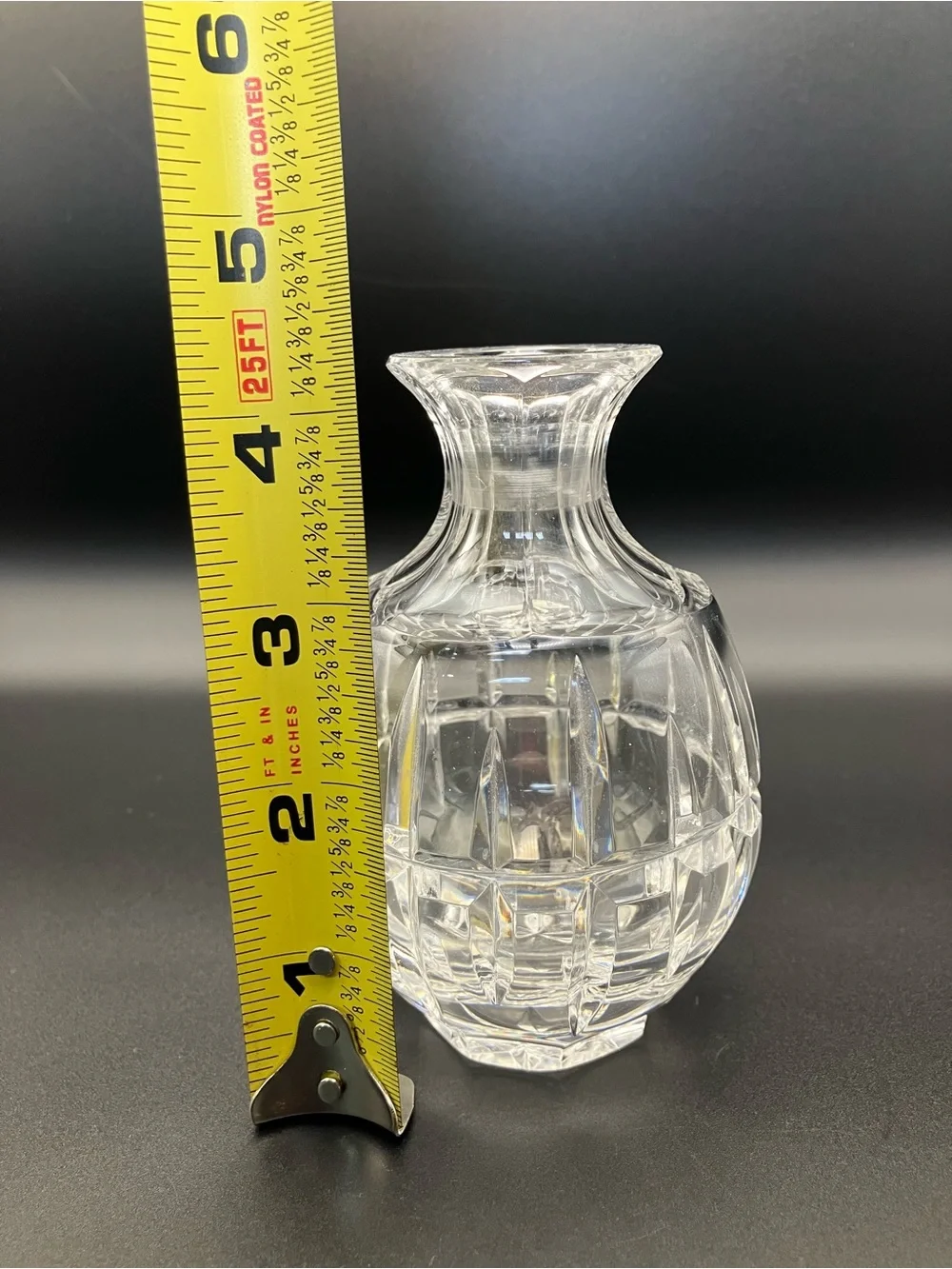 Ceska Clear Crystal Cut Glass Bud Vase - Home Accents